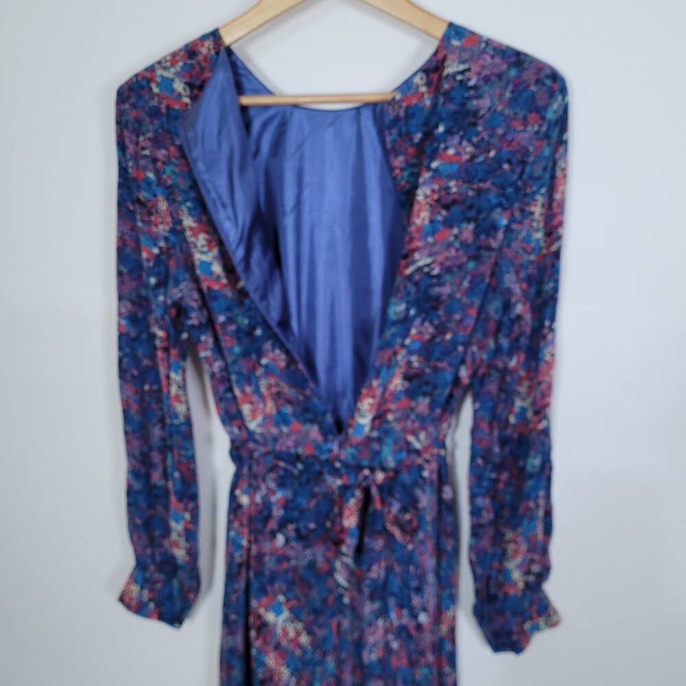 Blue Liberty of London Silk Dress - Picture 4 of 9